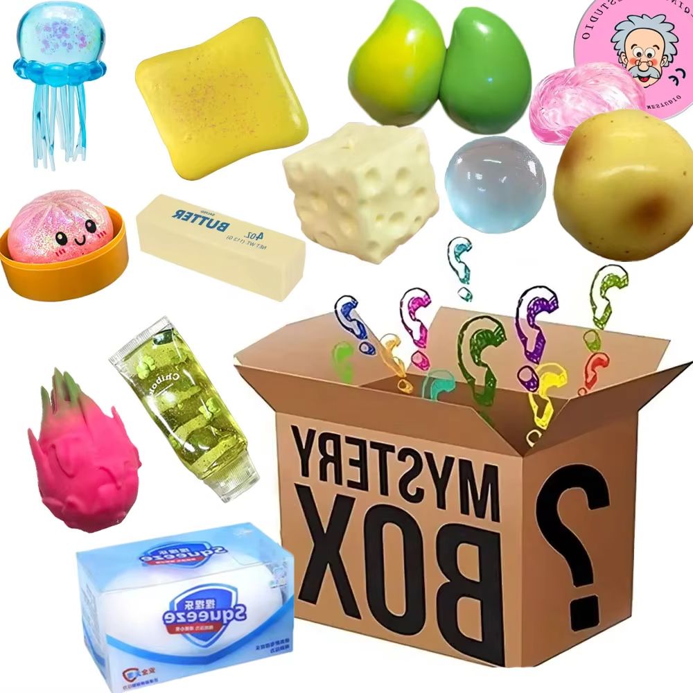 Food Storage Bag Organizer - Caixa Surpresa Quente: Squishy Mochi Pata