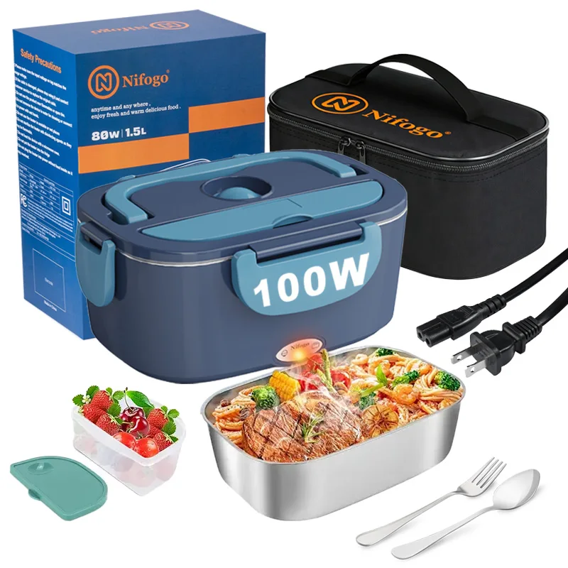 Food Storage Bag Organizer - Marmita Elétrica de 100W 1.5L, Aquecedor