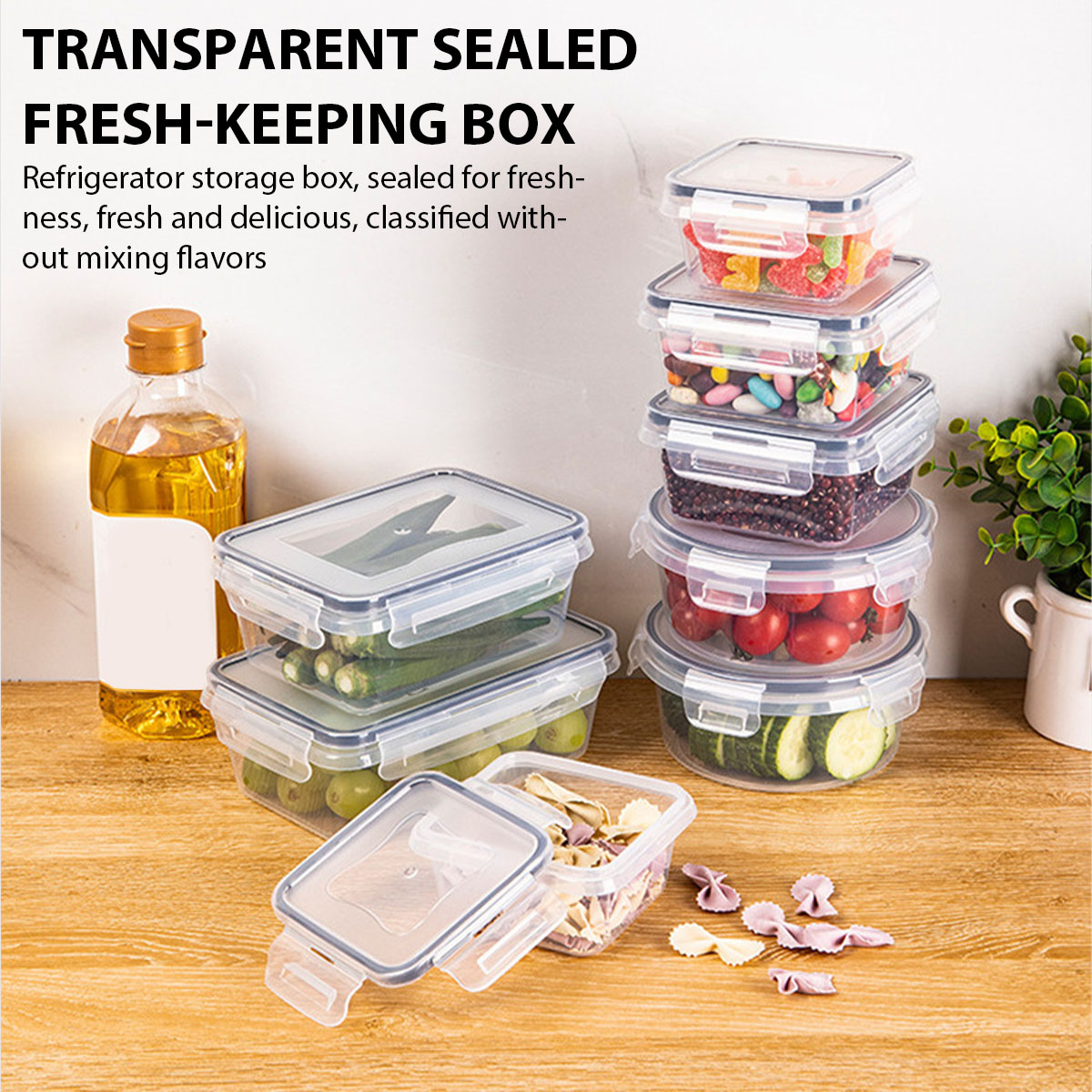 Food Storage Vegetables - 24 pçs/set caixa de armazenamento de