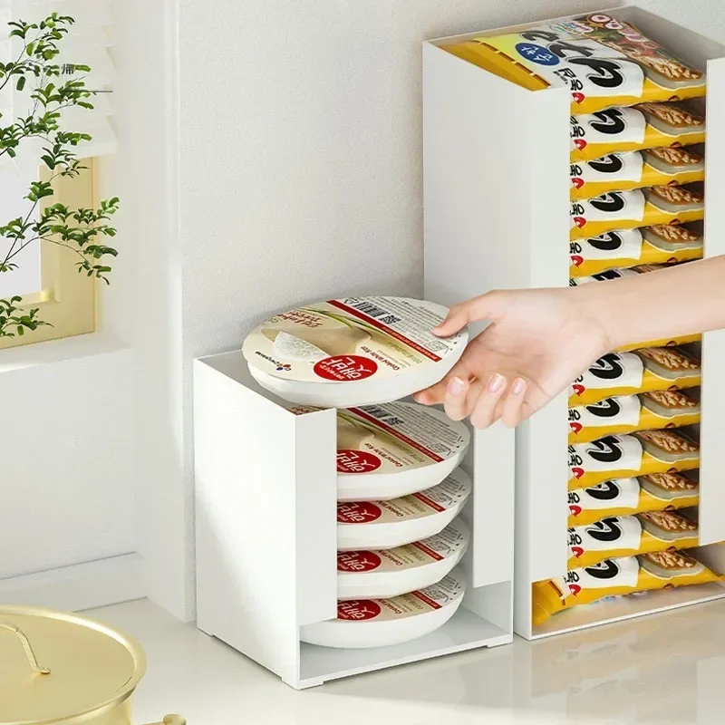 Food Storage Kitchen Cabinet - Caixa Organizadora Multifuncional para Macarrão Instantâneo,