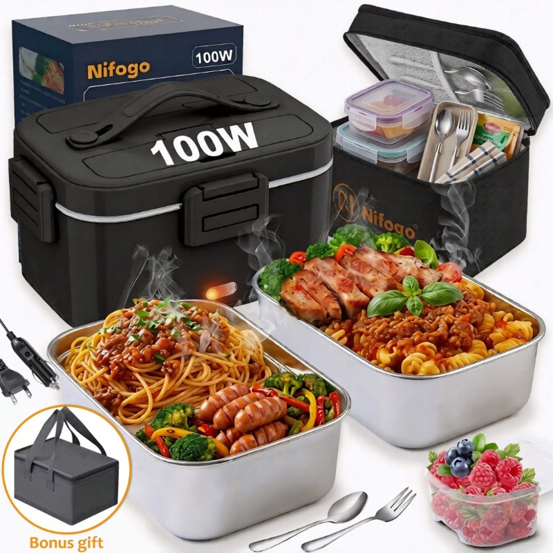 Food Storage Bag Organizer - Marmita Elétrica Aquecida de 100W, Aquecedor