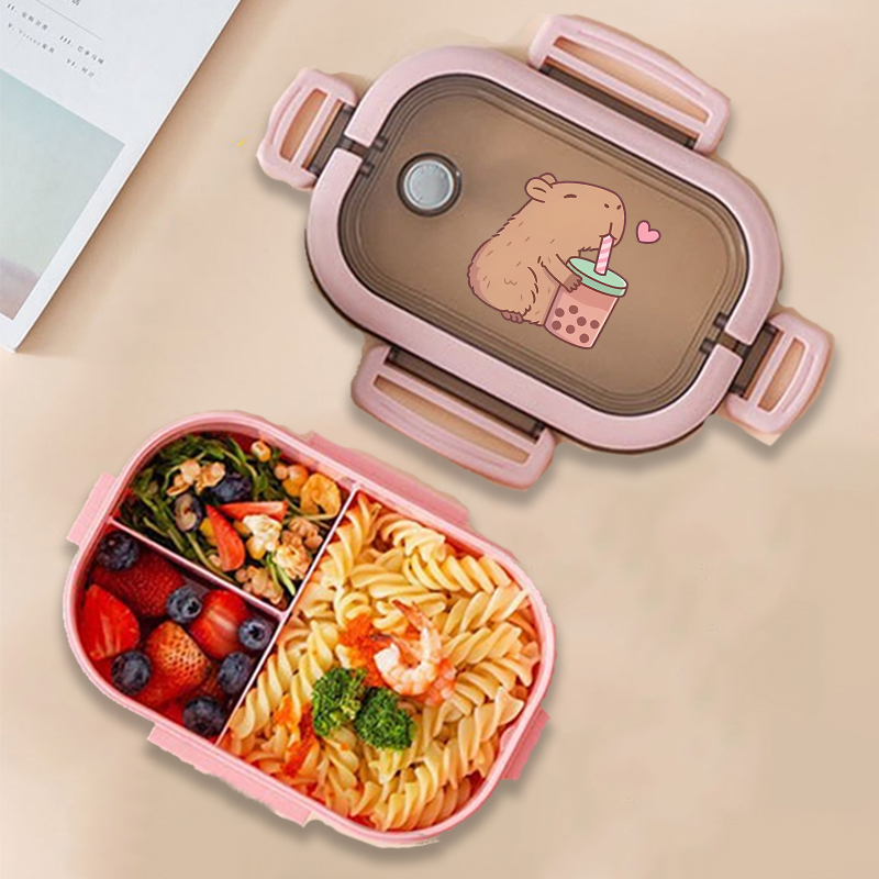 Food Storage Kitchen - Capivara bento lancheira anime animais impressão