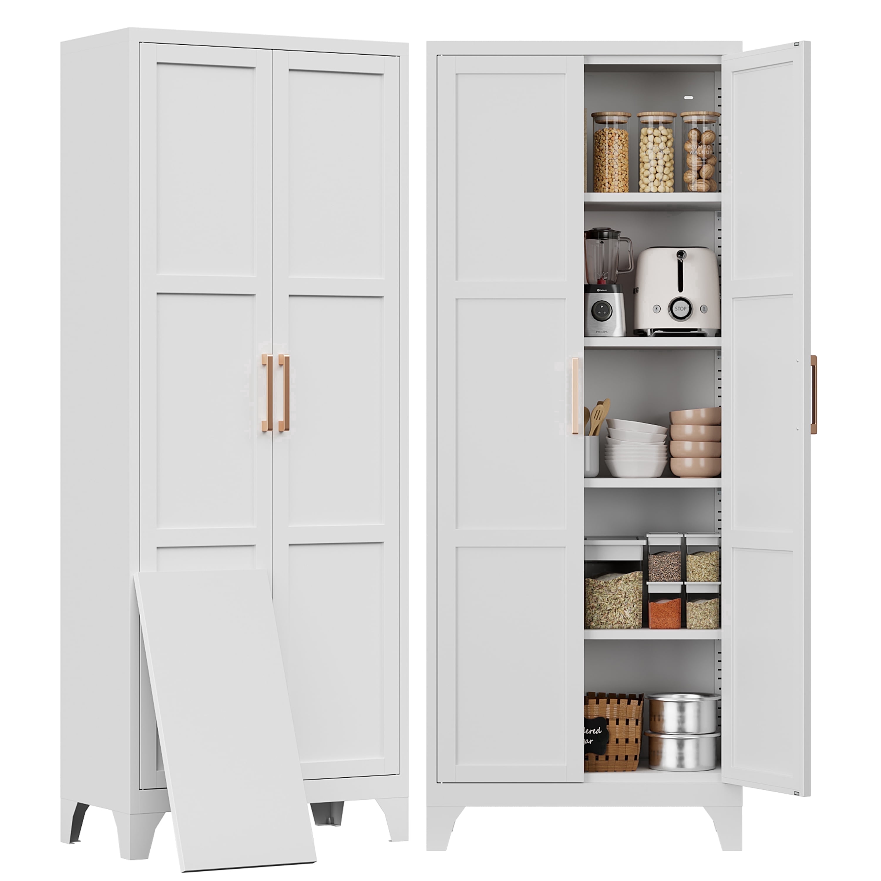 Food Storage Kitchen Cabinet - Armário de Despensa de 71 polegadas,
