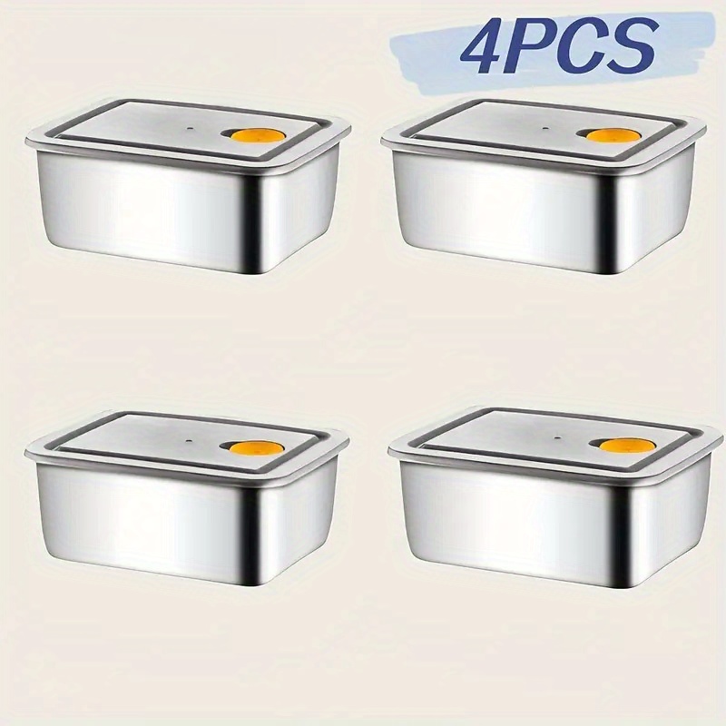 Food Storage For Pantry - Conjunto de 4 Recipientes de Armazenamento