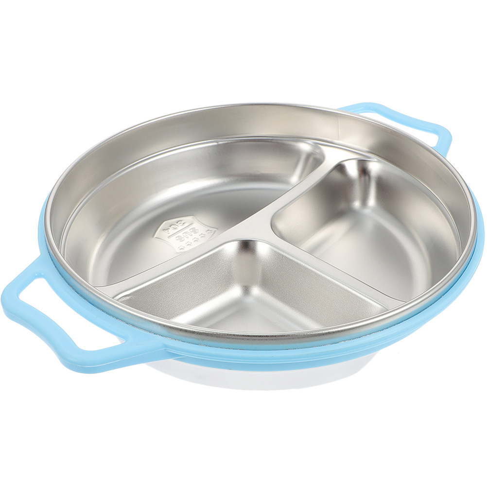 Food Storage Safe - Prato de Aço Inoxidável com Divisórias