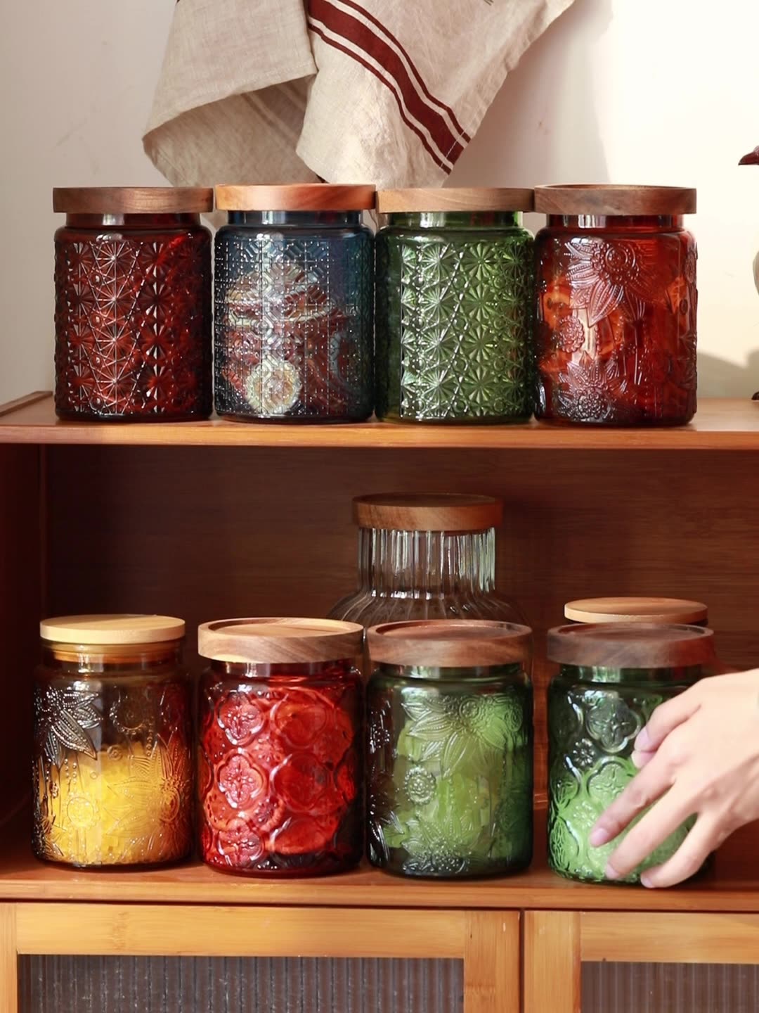 Food Storage For Pantry - Frasco De Armazenamento De Vidro com