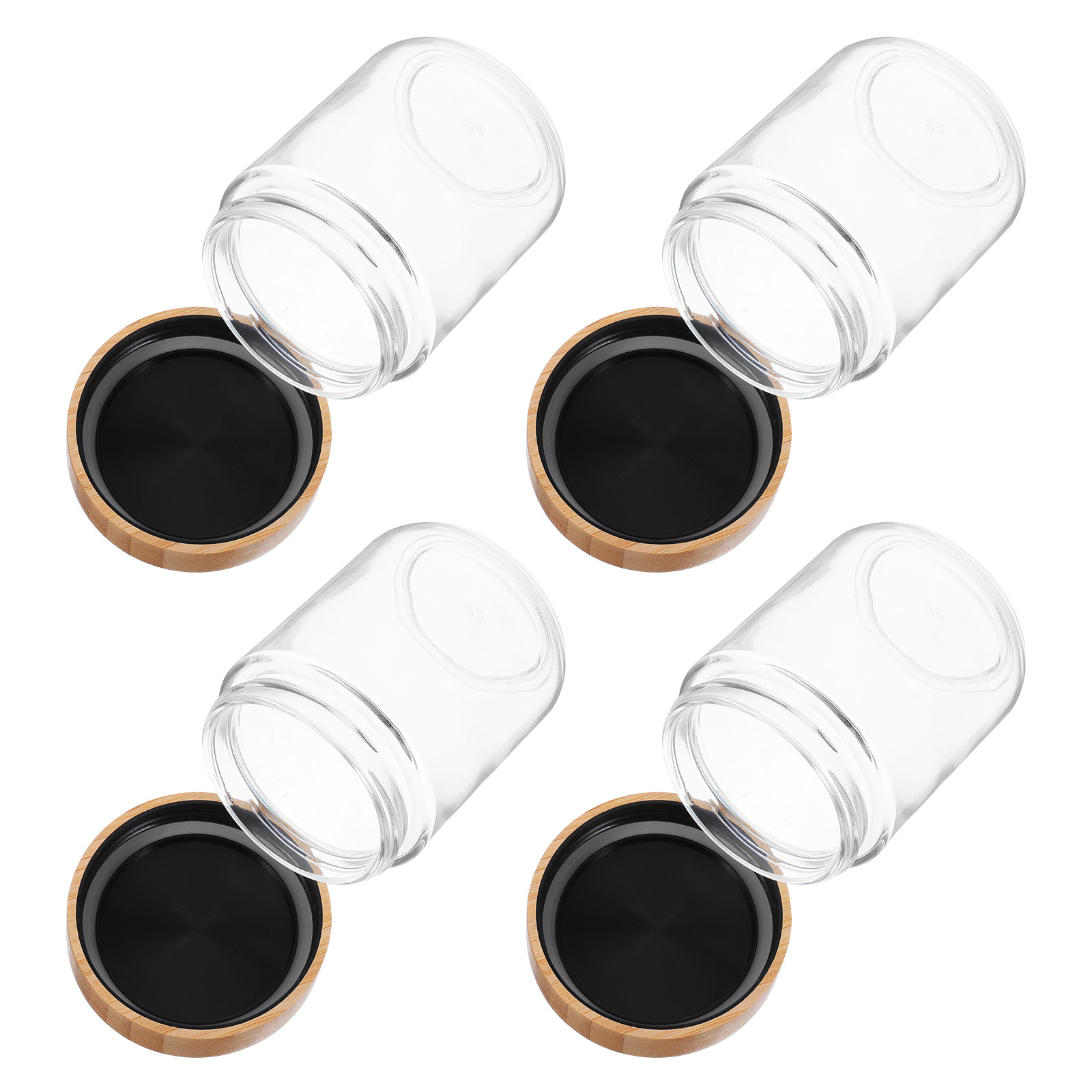 Food Storage Kitchen - 4 Potes de Vidro para Armazenamento