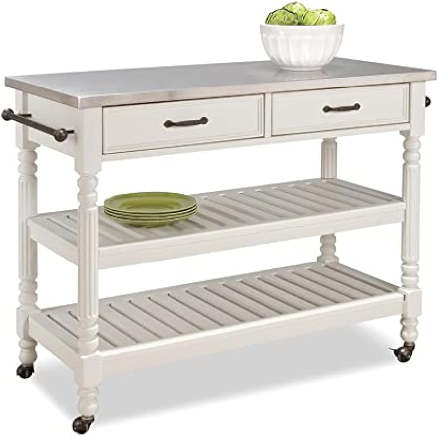 Food Storage Kitchen Cabinet - Carrinho de Cozinha Móvel com Rodas,