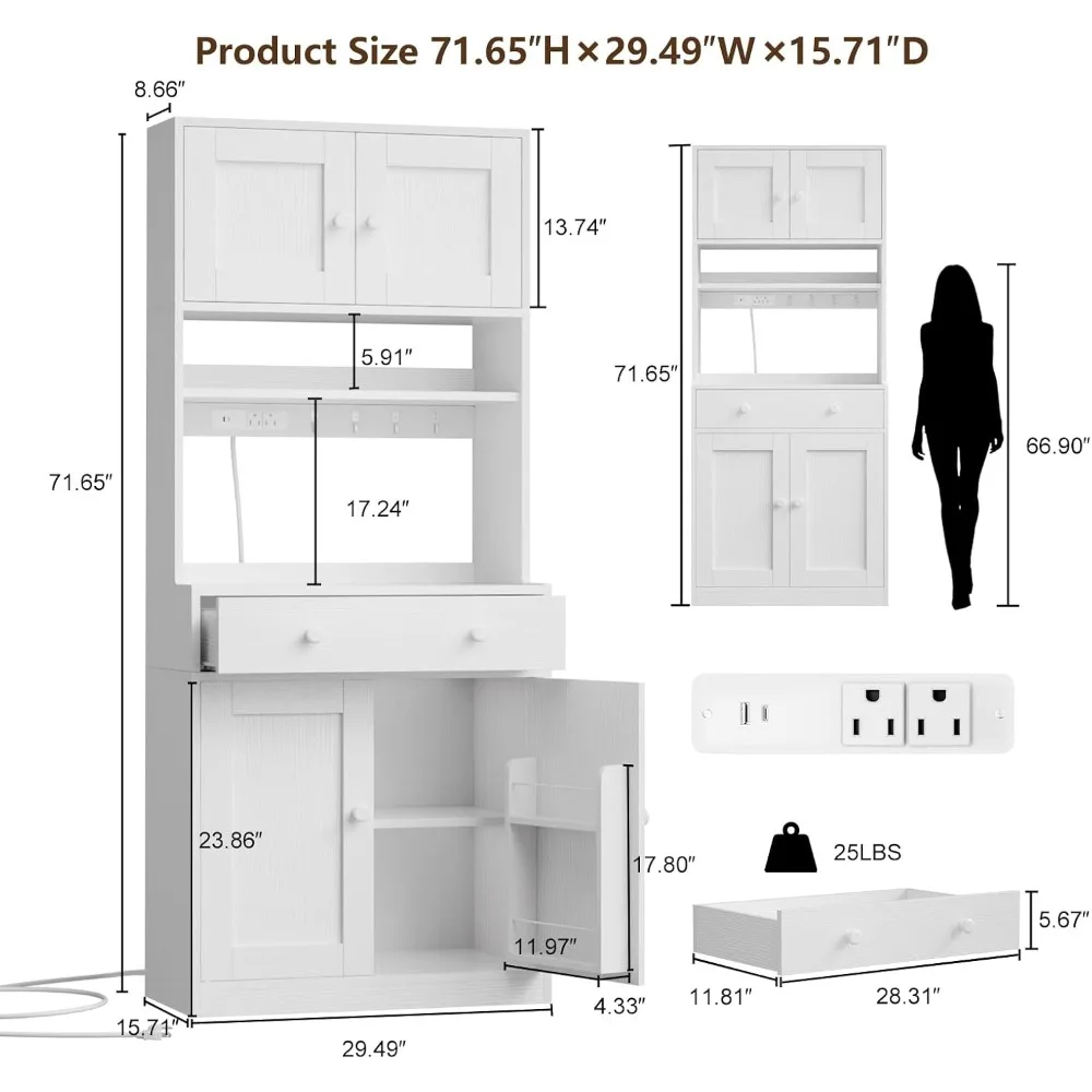 Armário de Despensa de Cozinha - Food Storage Kitchen Cabinet avaliação e preço