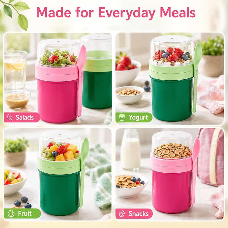 Copo Portátil de Camada Dupla  - Food Storage Meals avaliação e preço