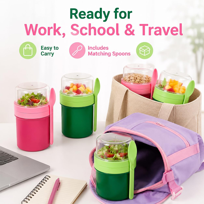 Copo Portátil de Camada Dupla  - Food Storage Meals avaliação e preço