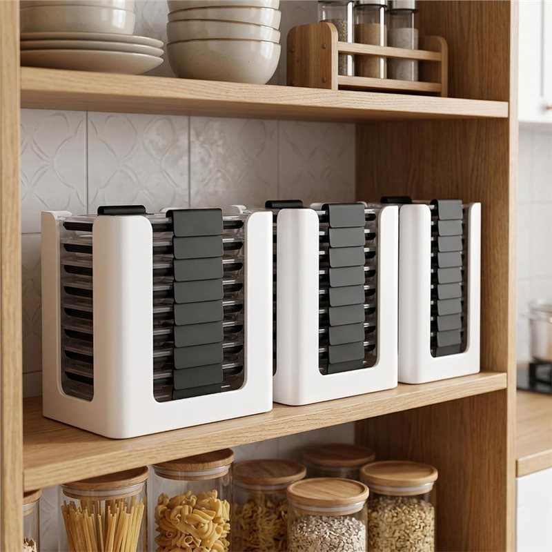 ABLN-Organizador de Tampas par - Food Storage Kitchen Cabinet avaliação e preço