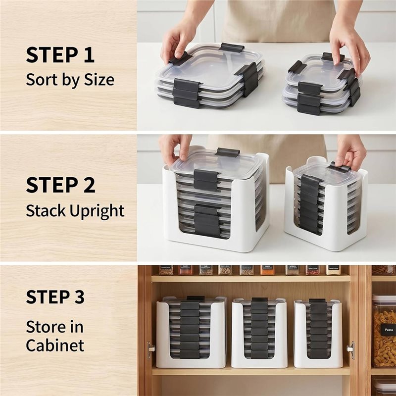 Organizador de Tampas para Rec - Food Storage Kitchen Cabinet avaliação e preço