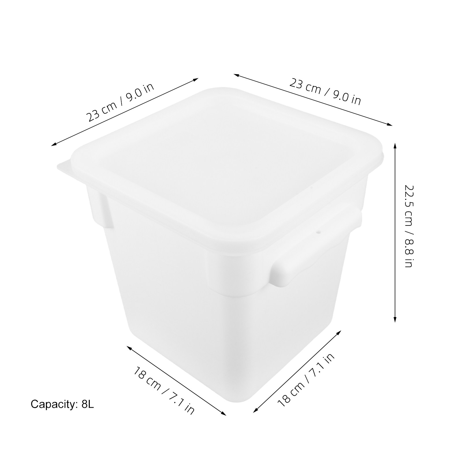 Recipiente Plástico Quadrado p - Food Storage Kitchen avaliação e preço