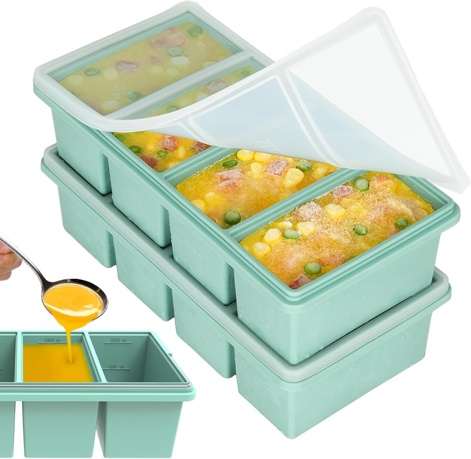 Forma de Silicone para Gelo 25 - Xxl Food Storage Container avaliação e preço