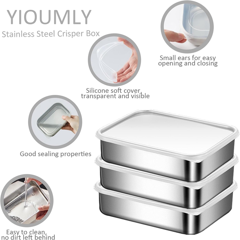 Recipientes de Aço Inoxidável  - Food Storage Safe avaliação e preço