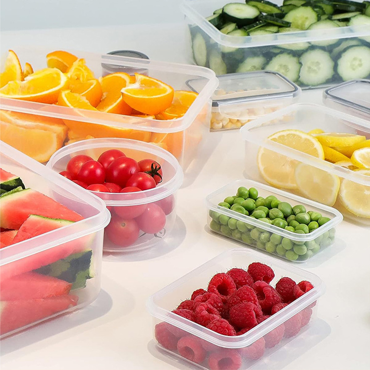 24 pçs/set caixa de armazename - Food Storage Vegetables avaliação e preço