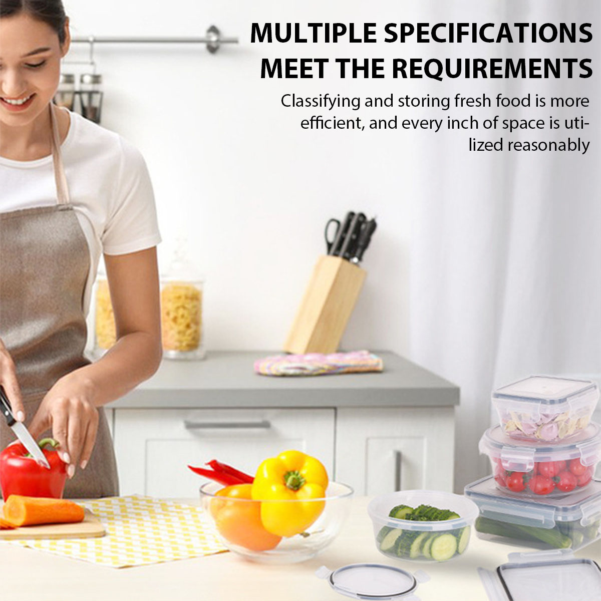 24 pçs/set caixa de armazename - Food Storage Vegetables avaliação e preço
