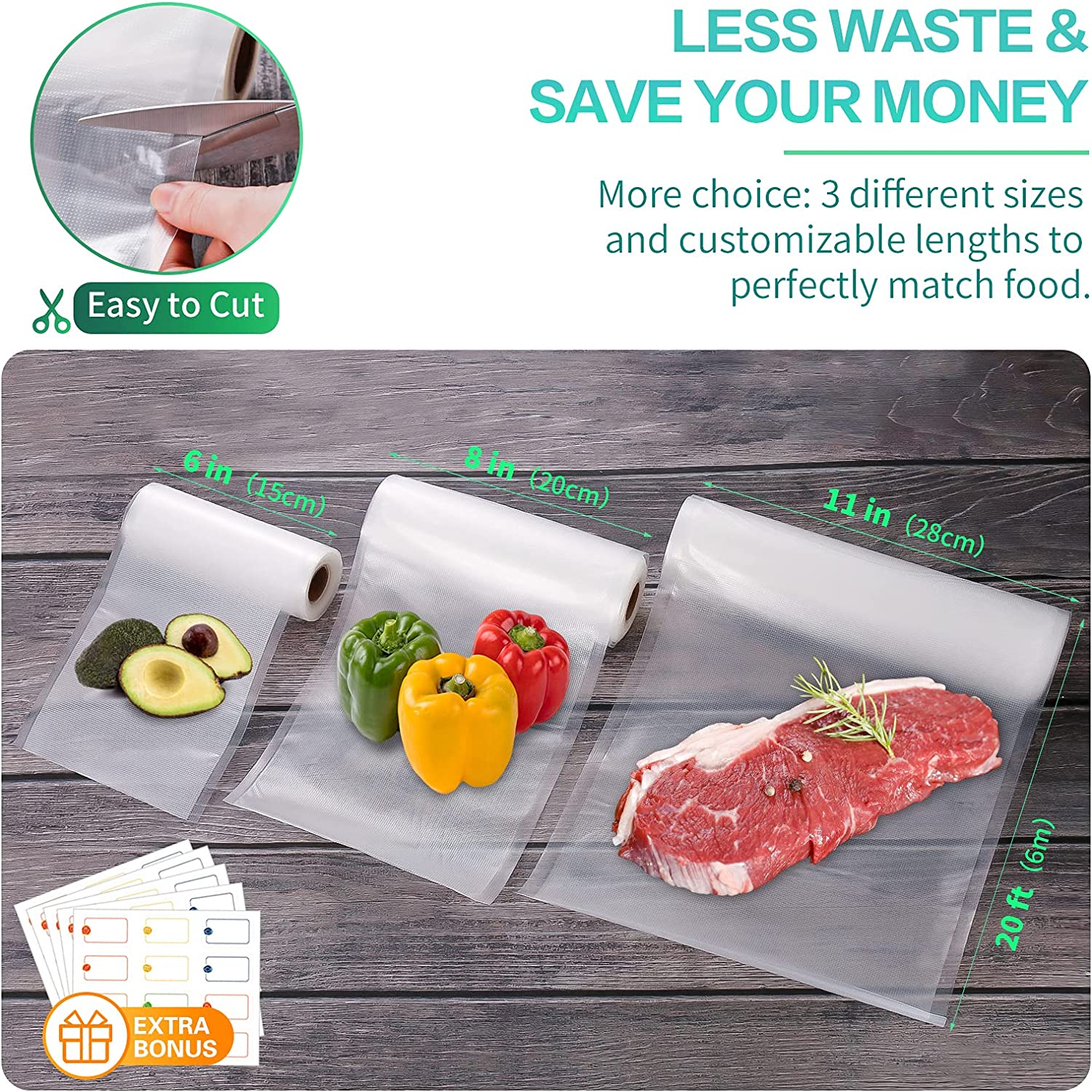 Sacos de Cozinha para Seladora - Food Storage Bag Organizer avaliação e preço