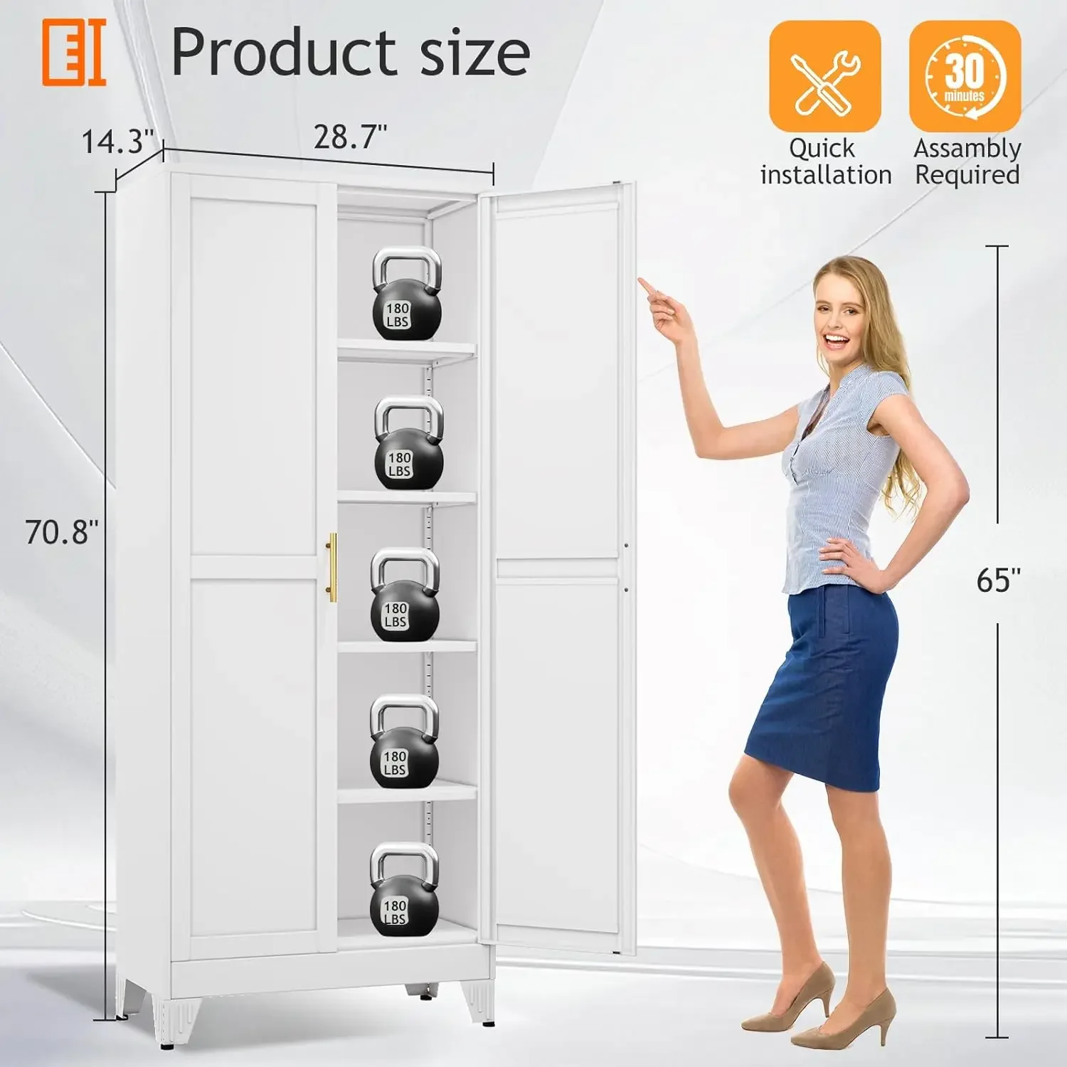 Armário de Despensa Alto de Me - Food Storage Kitchen Cabinet avaliação e preço