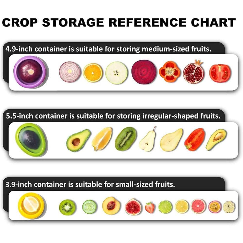 Conjunto de recipientes de sil - Food Storage Vegetables avaliação e preço