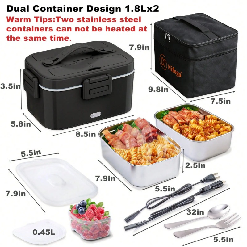 Marmita Elétrica Aquecida de 1 - Food Storage Bag Organizer avaliação e preço