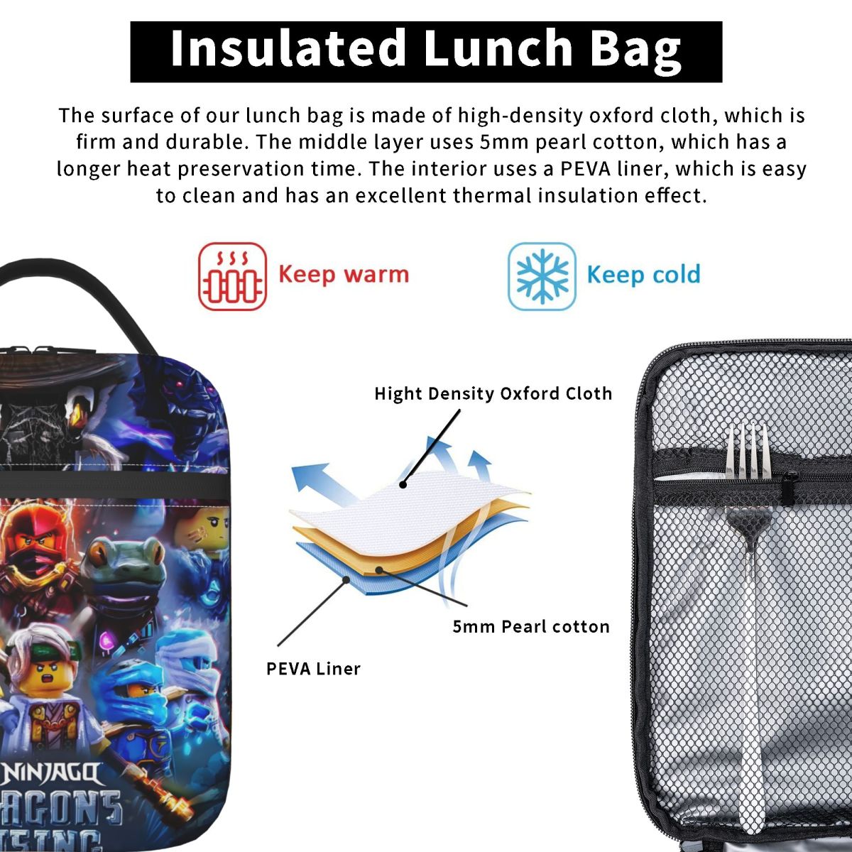 Caixas de almoço reutilizáveis - Food Storage Bag Organizer avaliação e preço