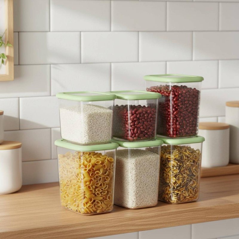 Conjunto de 6 Recipientes Herm - Food Storage For Pantry avaliação e preço