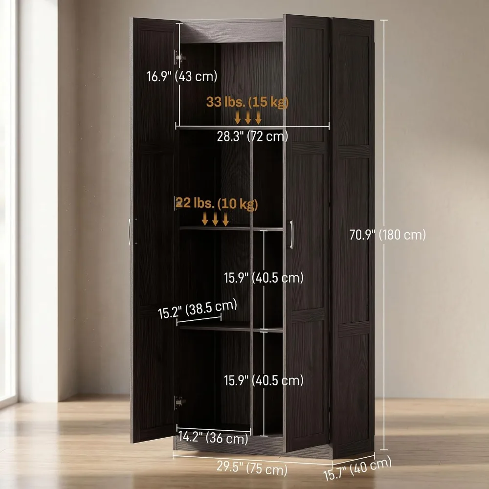 Armário de Cozinha HOMCOM de 7 - Food Storage Kitchen Cabinet avaliação e preço