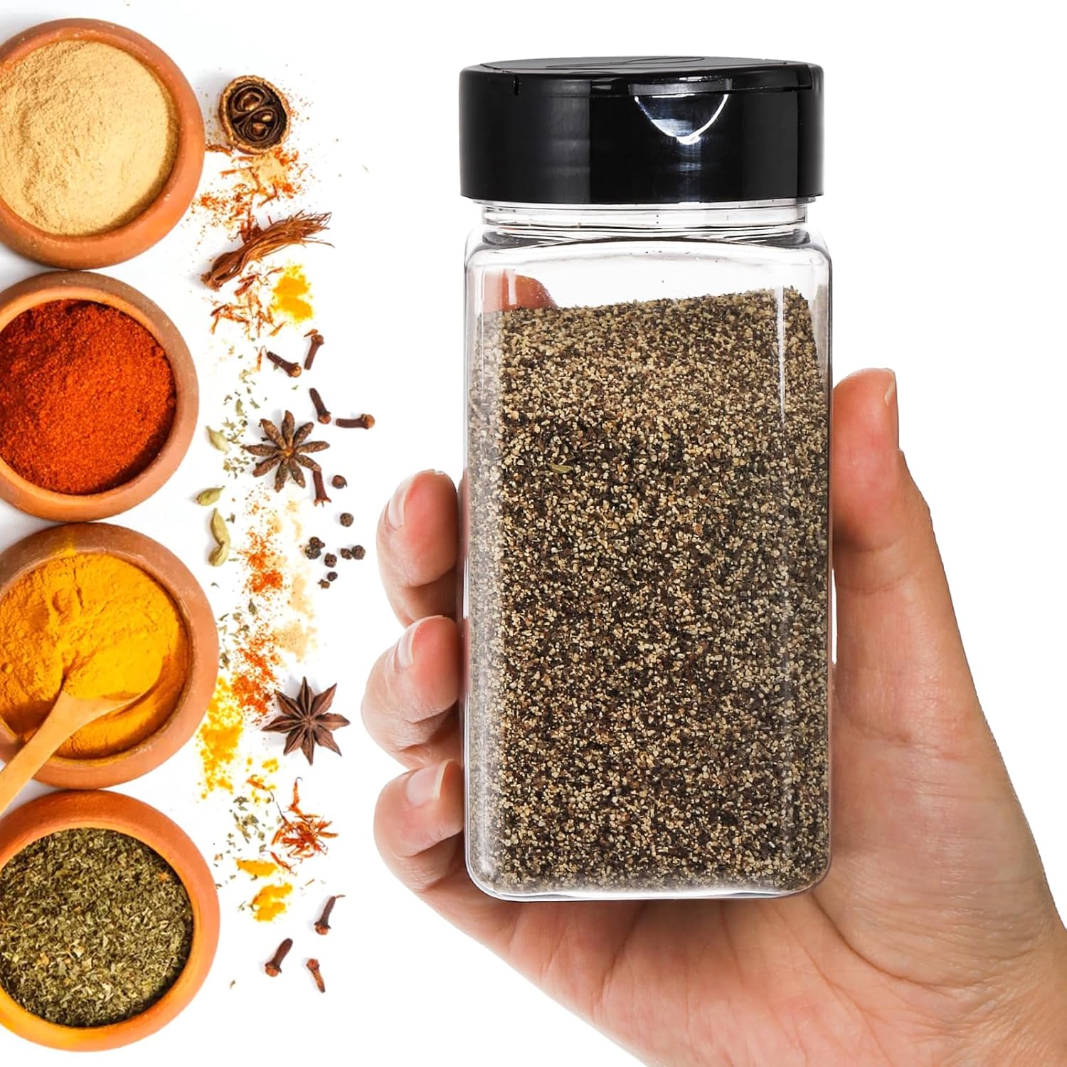 Potes de Plástico Grandes Quad - Food Storage Meals avaliação e preço
