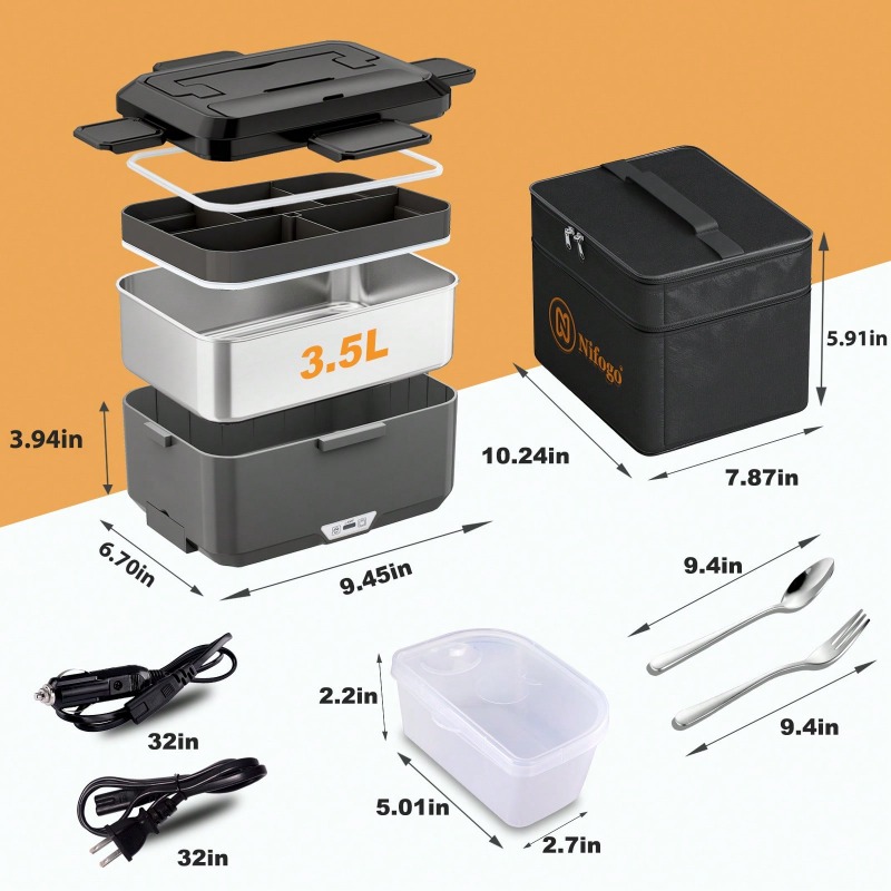 Marmita Elétrica Aquecida de D - Food Storage Bag Organizer avaliação e preço