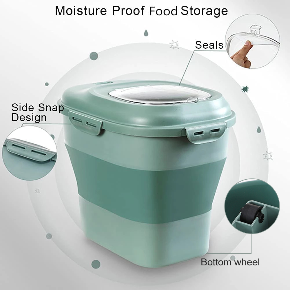 Dobrável Pet Food Storage Cont - Xxl Food Storage Container avaliação e preço