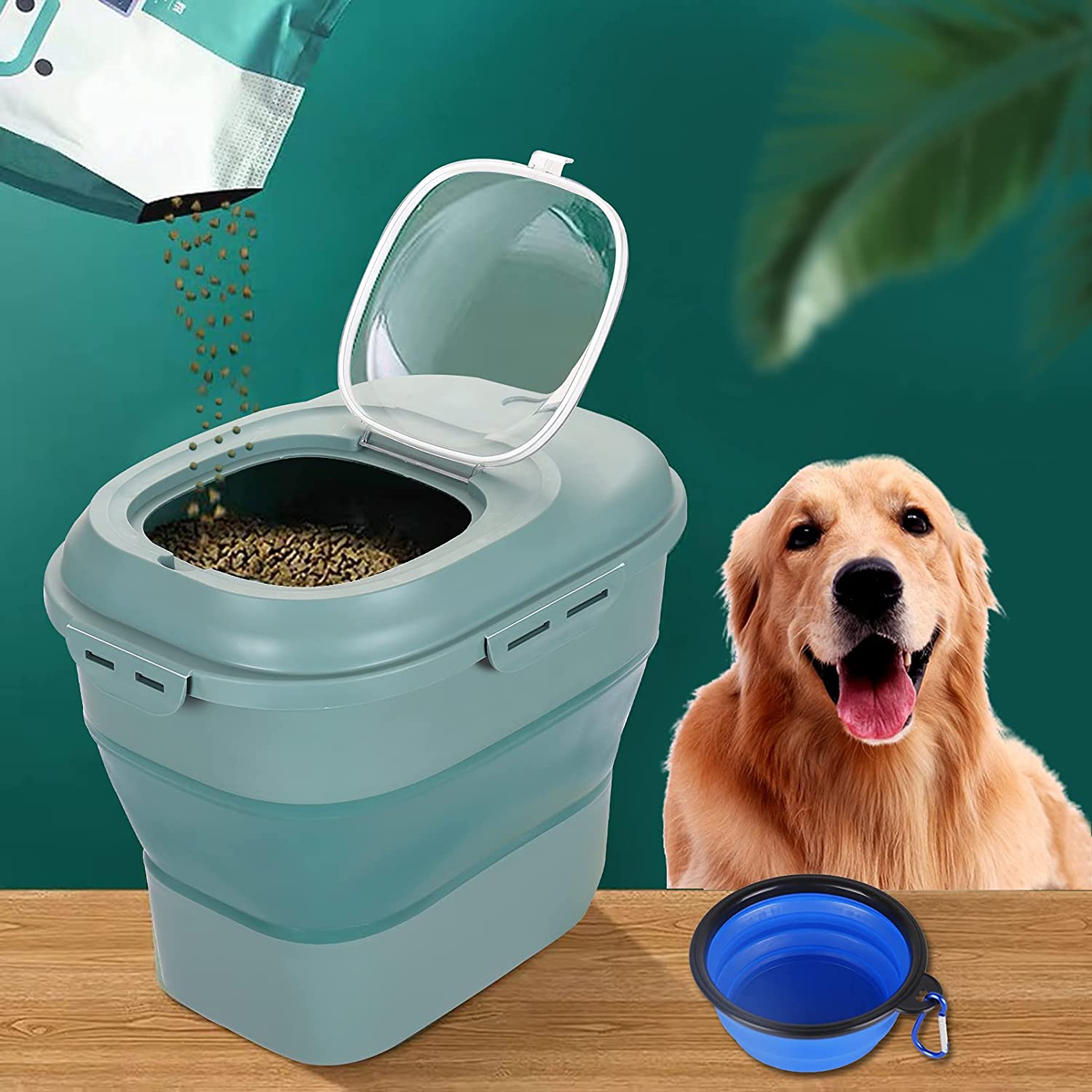 Dobrável Pet Food Storage Cont - Xxl Food Storage Container avaliação e preço