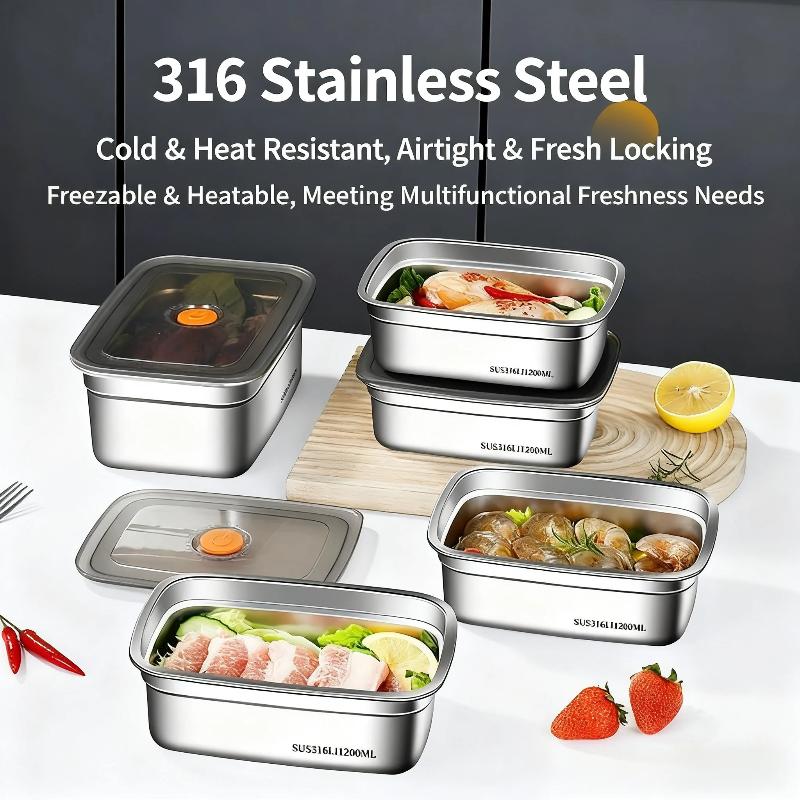 Caixa de Almoço Selada em Aço  - Food Storage Safe avaliação e preço