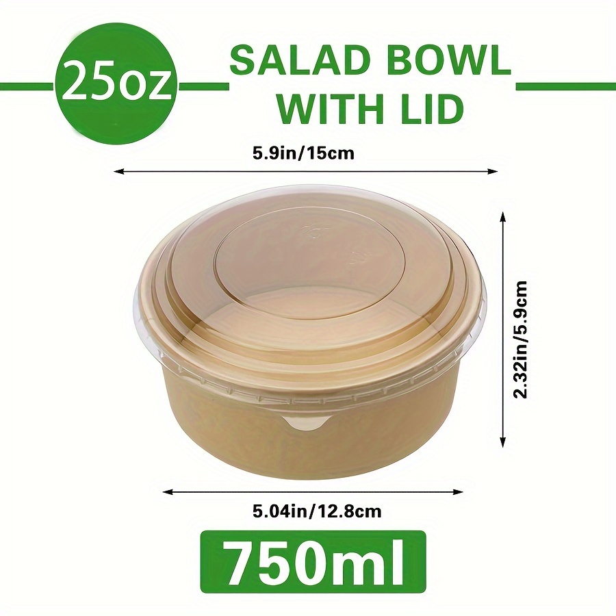 25oz/750ml 25/50 pacotes tigel - Food Storage Meals avaliação e preço