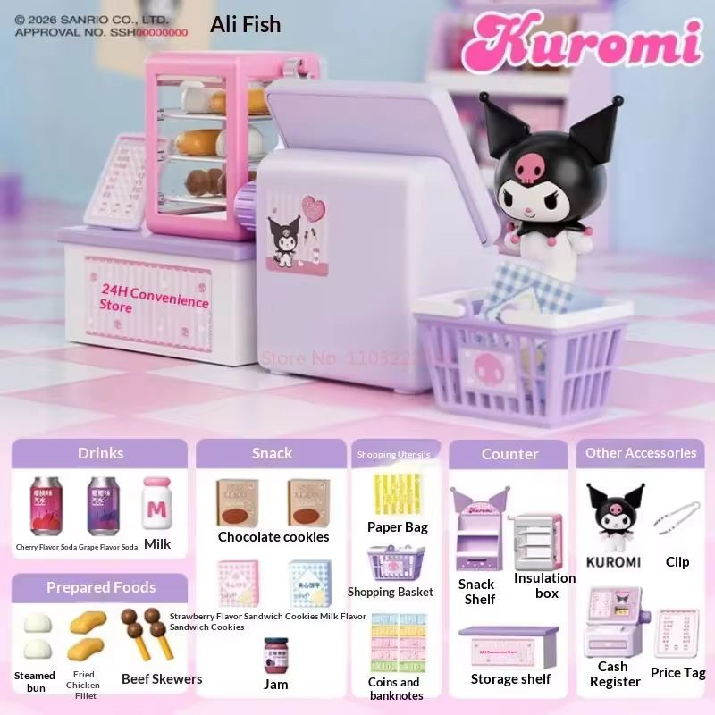 Caixa Surpresa da Série Sanrio - Food Storage Bag Organizer avaliação e preço