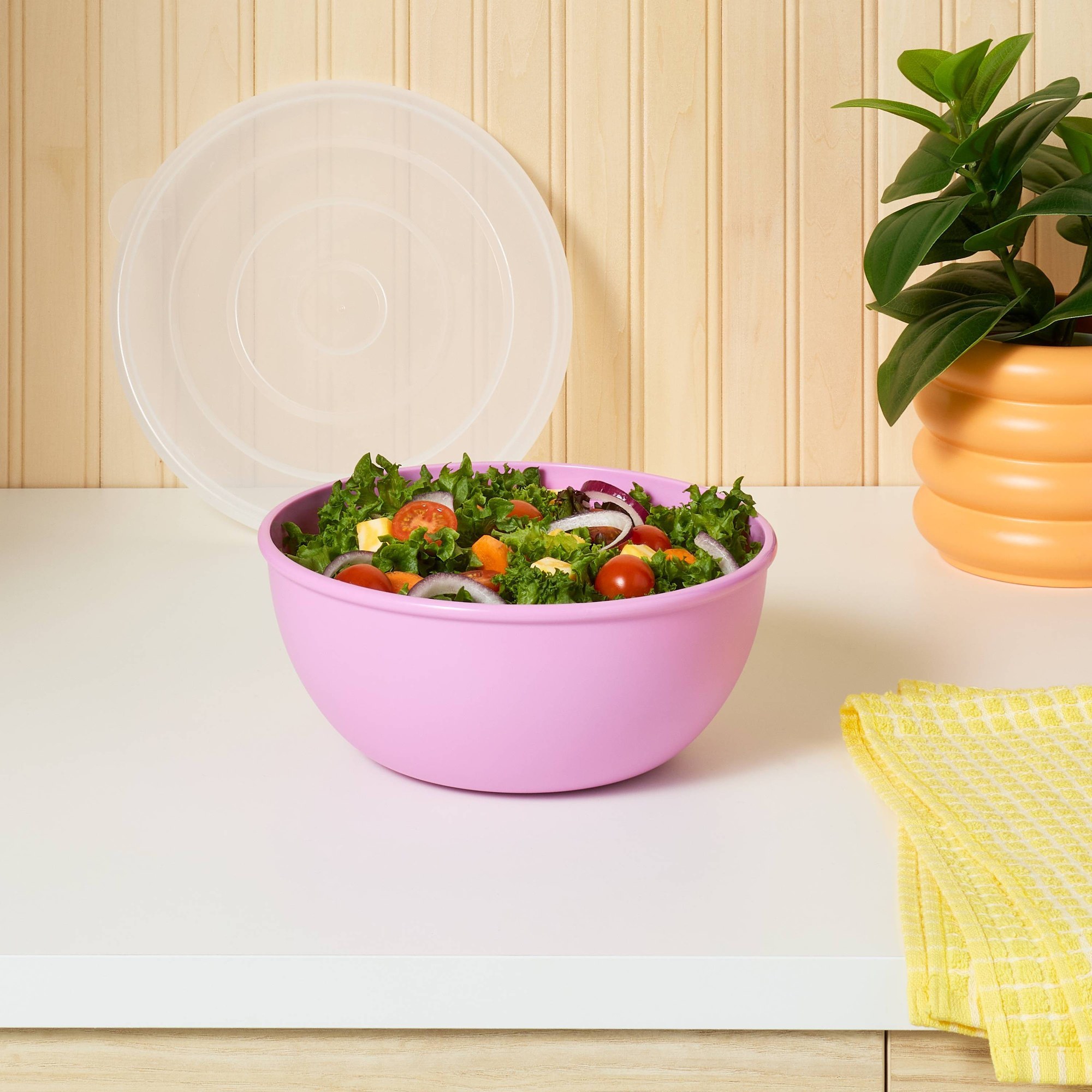 Tigela Rosa com Tampa Correspo - Food Storage Meals avaliação e preço